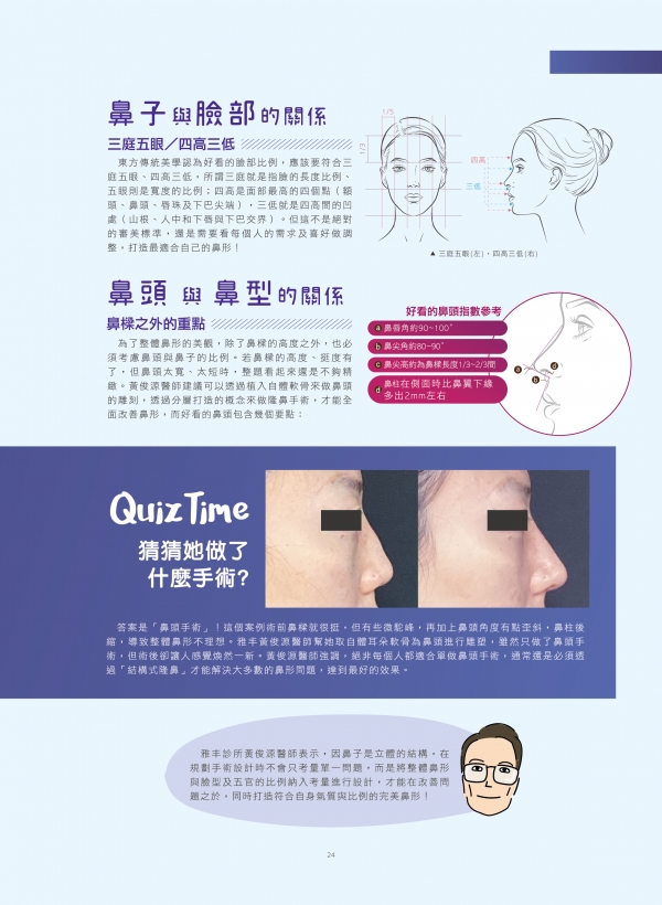 結構式隆鼻，整體規劃為你打造理想鼻形