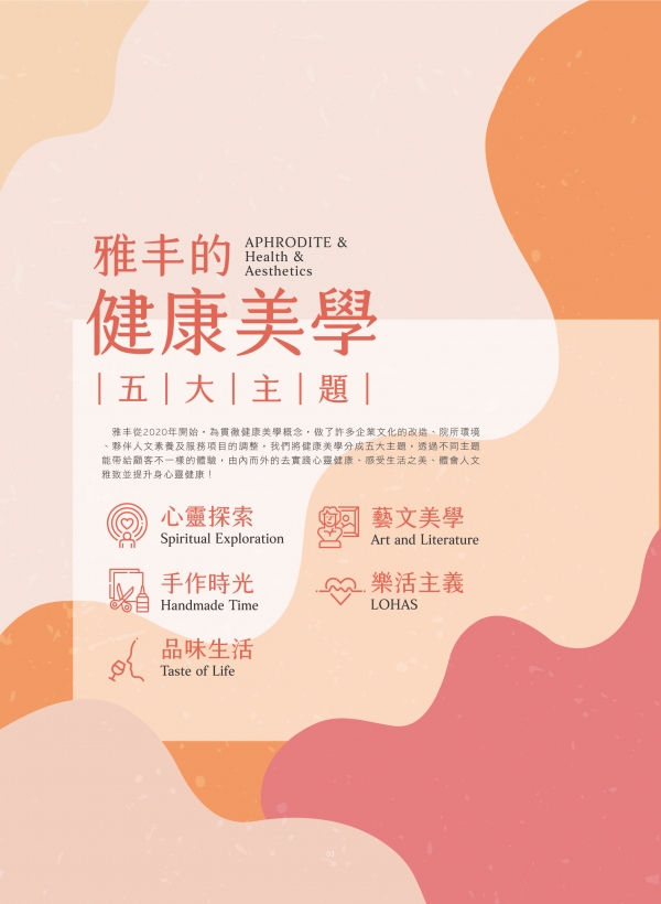 雅丰的健康美學五大主題