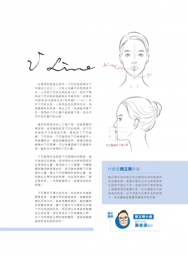 雅丰美人誌80期｜黃俊源醫師-下巴是完美臉型的關鍵2