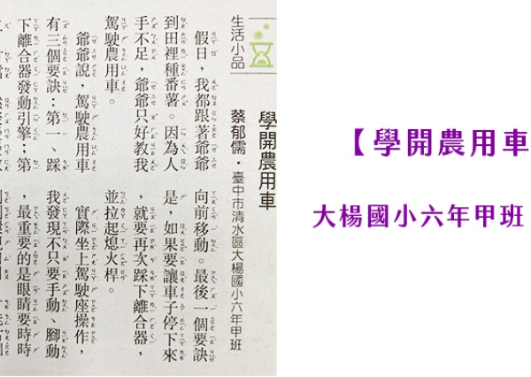 大楊國小孩童作品10