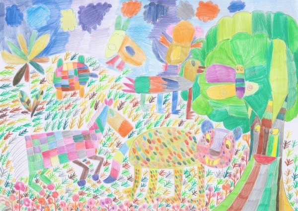 森林樂山畫作